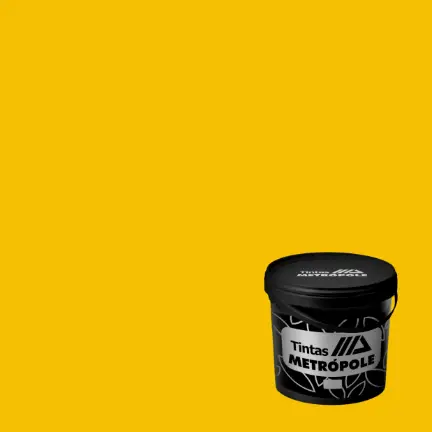 Tinta AT500 - Parede Interna e Externa Lavável - 18L - Até 500m² por Demão - Amarelo Sol